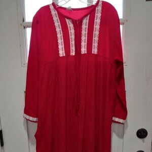 Vintage Bernette New York Women Housecoat Nightgown Sleepwear Robe Size XXL